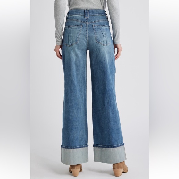 NWT Wit & Wisdom Ab Solution Skyrise Wide Leg Jeans in Mid Blue Artisanal 16 - Picture 2 of 7
